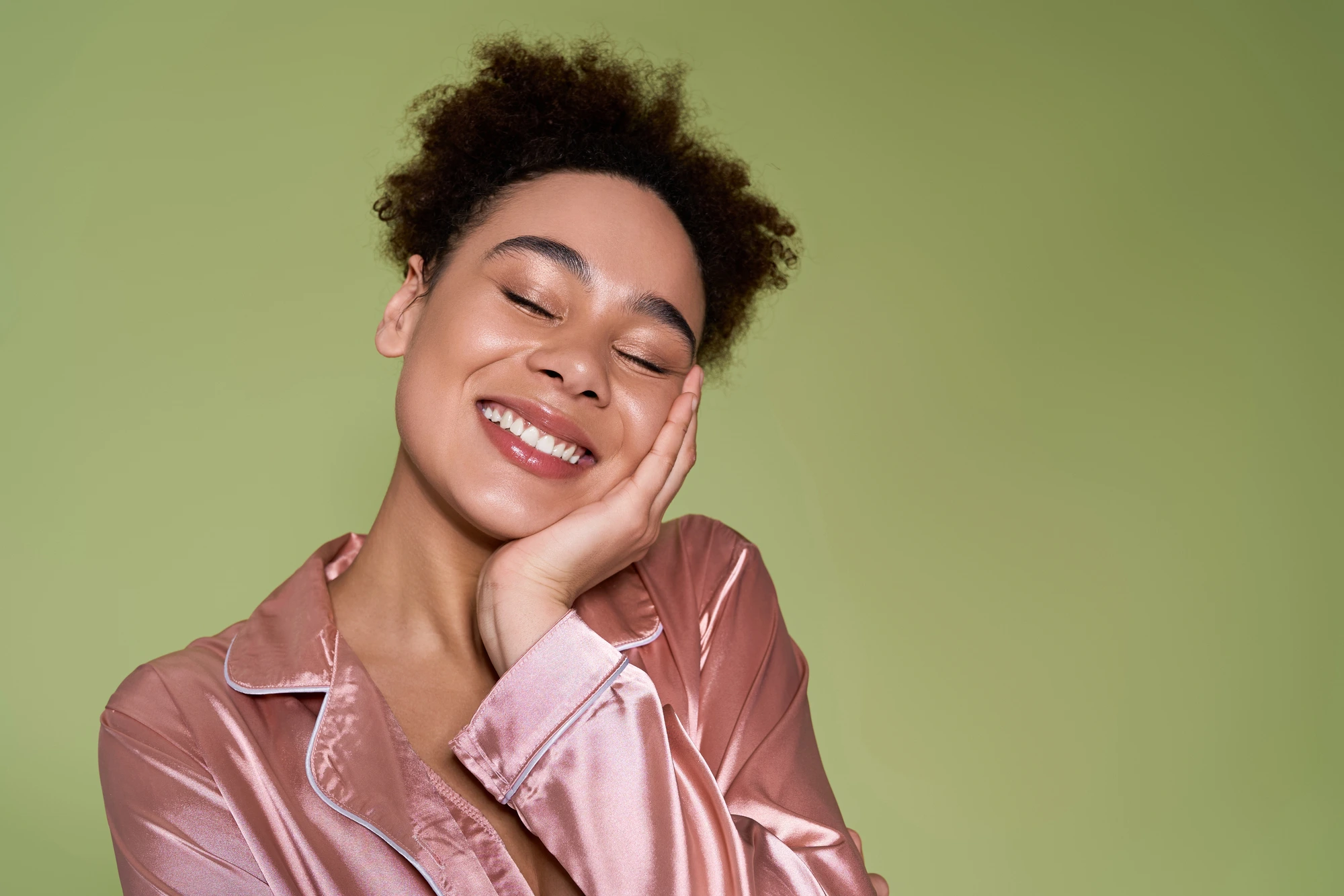 woman smiling because of orthodontics in Leesburg, VA