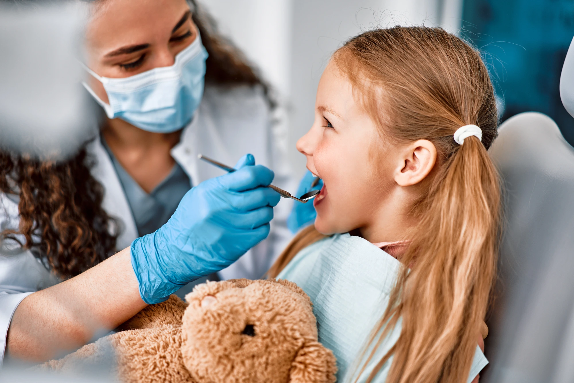 girl at a family dentist in Leesburg, VA